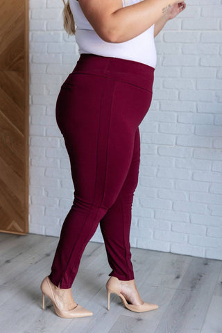 Magic Skinny 28" Pants in Wine - 1985 the VAULT Boutique