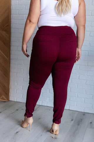 Magic Skinny 28" Pants in Wine - 1985 the VAULT Boutique