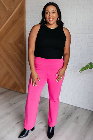 Magic Straight Pants in Hot Pink - 1985 the VAULT Boutique