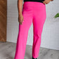 Magic Straight Pants in Hot Pink - 1985 the VAULT Boutique