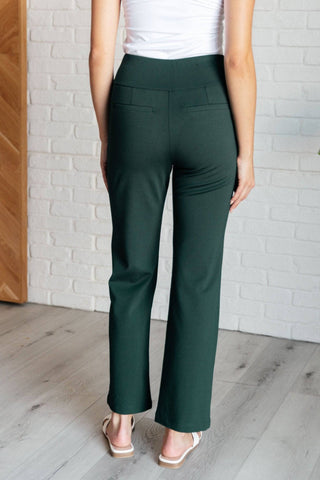 Magic Straight Pants in Hunter Green - 1985 the VAULT Boutique