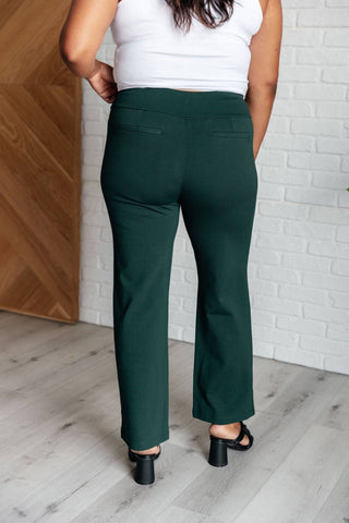 Magic Straight Pants in Hunter Green - 1985 the VAULT Boutique