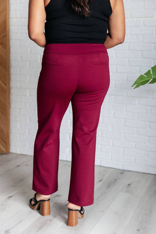 Magic Straight Pants in Wine - 1985 the VAULT Boutique