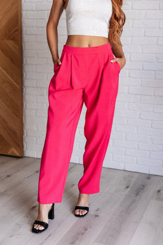 Vigilante Stuff Pleated Trousers in Hot Pink - 1985 the VAULT Boutique