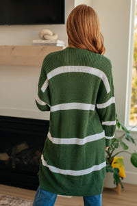 Brighter is Better Striped Cardigan in Green - Happily Ever Atchison Shop Co.