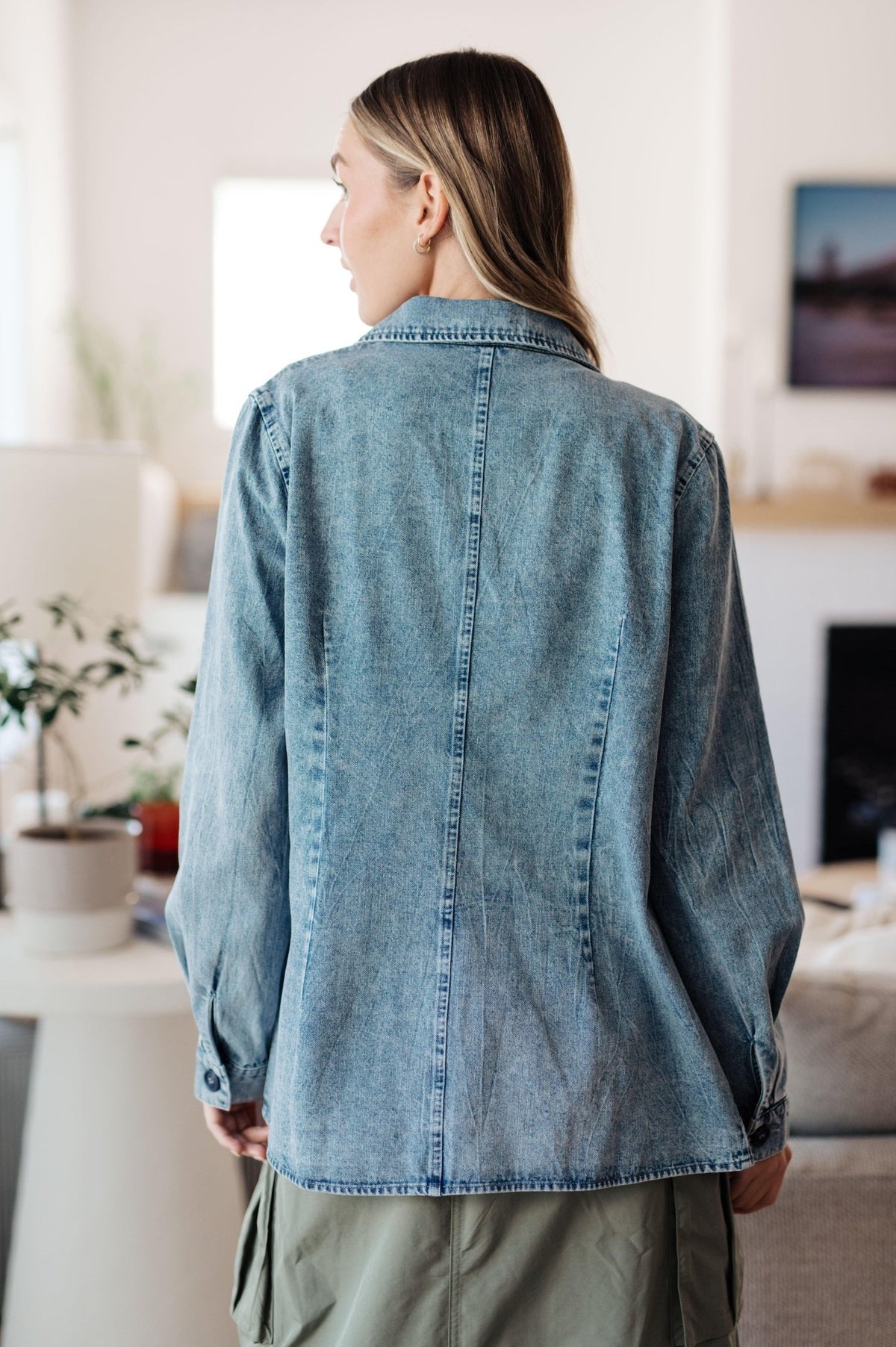 Business Brunch Denim Blazer - Happily Ever Atchison Shop Co.