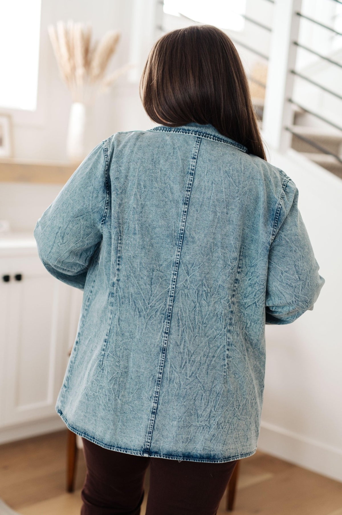 Business Brunch Denim Blazer - Happily Ever Atchison Shop Co.