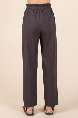 Mittoshop Paperbag Waist Tapered Straight Pants - 1985 the VAULT Boutique