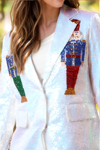 Sequin Nutcracker Long Sleeve Blazer - 1985 the VAULT Boutique