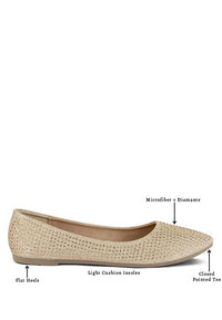 Denki Studded Ballerina Flats - 1985 the VAULT Boutique