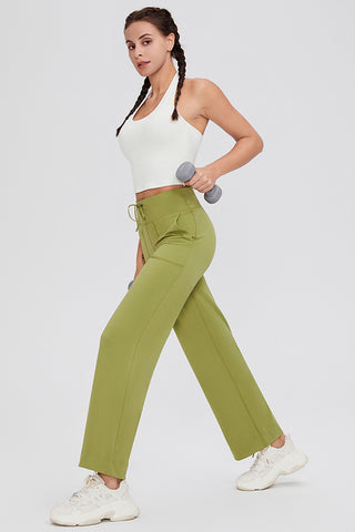 Basic Bae Full Size Drawstring High Waist Pants with Pockets - 1985 the VAULT Boutique