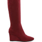 Tulsha Microfiber Wedge Heel Boots - 1985 the VAULT Boutique
