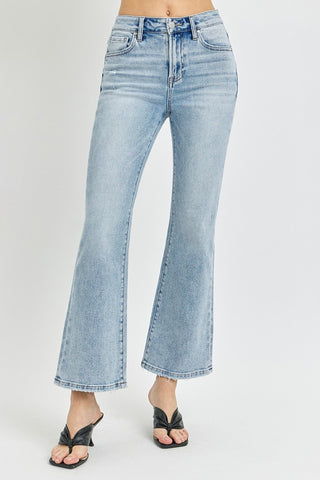 RISEN Full Size High Rise Ankle Flare Jeans - 1985 the VAULT Boutique