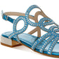 Jisters Cut Out Detail Rhinestone Flat Sandals - 1985 the VAULT Boutique
