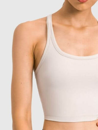 Millennia Scoop Neck Active Tank with Detachable Chest Pads - 1985 the VAULT Boutique