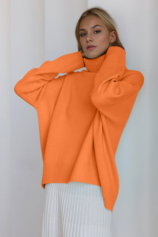 Basic Bae Turtleneck Dropped Shoulder Long Sleeve Sweater - 1985 the VAULT Boutique