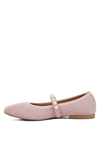 Sassie Pearl Embellished Ballerina Flats - 1985 the VAULT Boutique