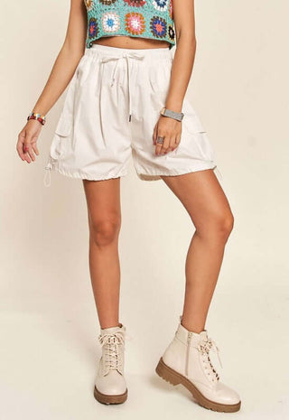 ADORA Drawstring Shorts with Pockets - 1985 the VAULT Boutique