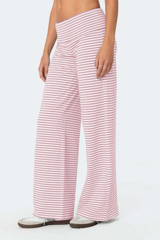 Striped Wide Leg Pants - 1985 the VAULT Boutique