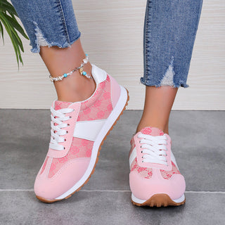 Contrast Round Toe Flat Sneakers - 1985 the VAULT Boutique