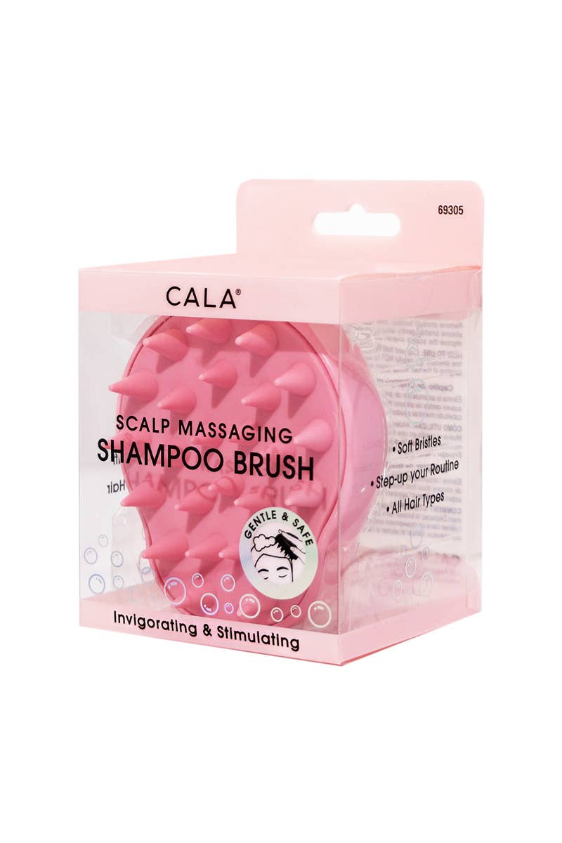 CALA Pink Scalp Massaging Shampoo Brush