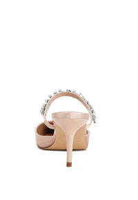 Sena Diamante Stiletto Mules Sandals - 1985 the VAULT Boutique