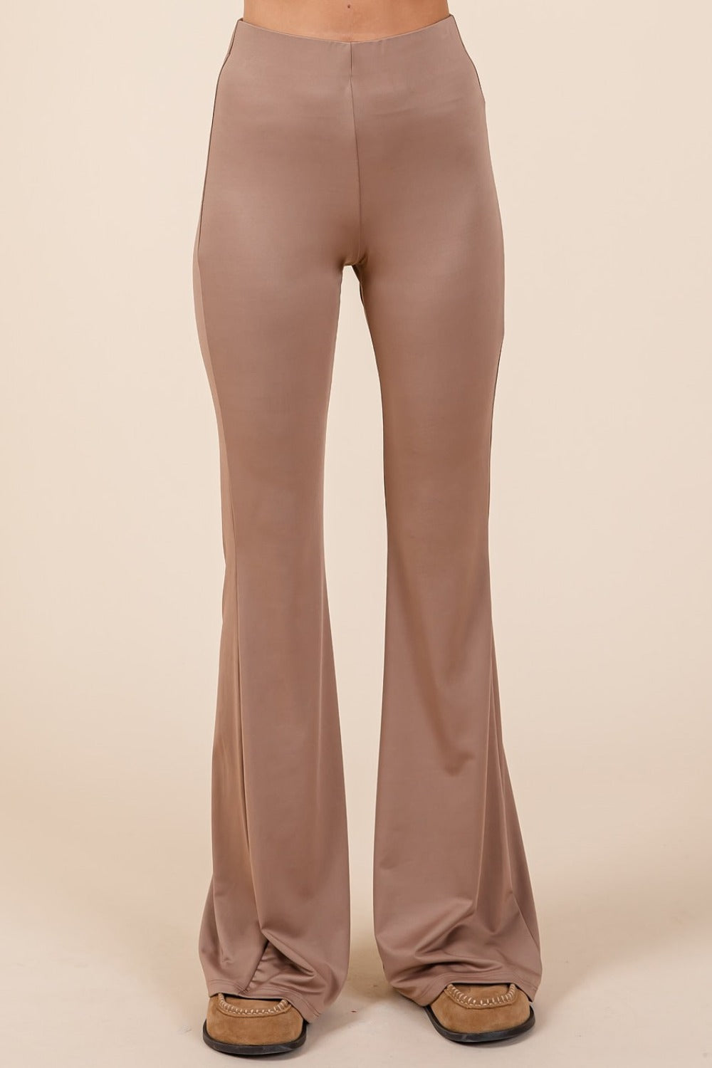 Mittoshop Stretchy Soft Elastic Waist Flare Pants - 1985 the VAULT Boutique