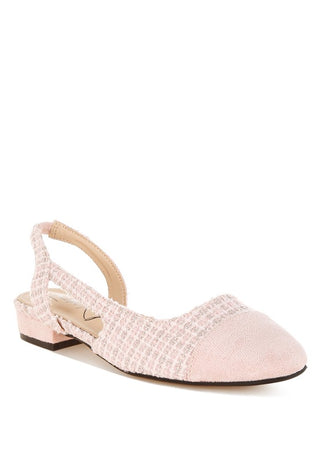 Karita Tweed Slingback Sandals - 1985 the VAULT Boutique