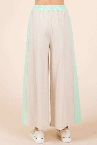 Mittoshop Color Block Wide Leg Pants - 1985 the VAULT Boutique