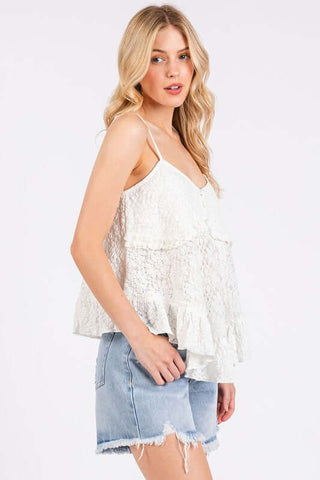 Mittoshop Textured V-Neck Cami - 1985 the VAULT Boutique