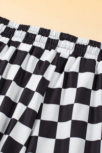 Drawstring Checkered Shorts with Pockets - 1985 THE VAULT