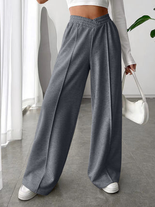 Elastic Waist Wide Leg Pants - 1985 the VAULT Boutique