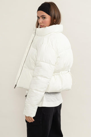 HYFVE Quilted Back Drawstring Puffer Jacket - 1985 the VAULT Boutique