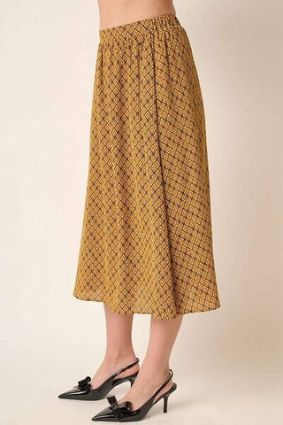 Mittoshop Printed Midi Skirt - 1985 the VAULT Boutique