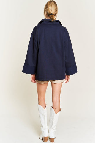 HIGH COLLAR OVERSIZED KNIT TOP - 1985 the VAULT Boutique