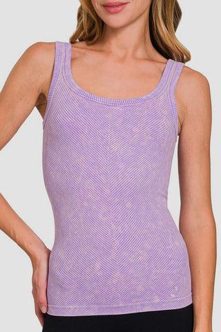 Zenana Ribbed Scoop Neck Tank - 1985 the VAULT Boutique