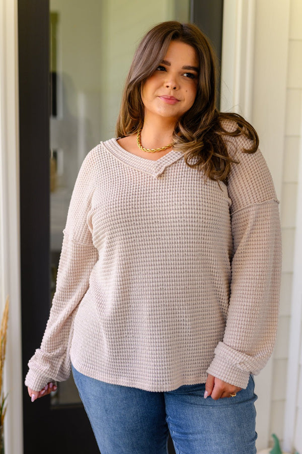 Calm In The Chaos V-Neck Sweater - Happily Ever Atchison Shop Co.