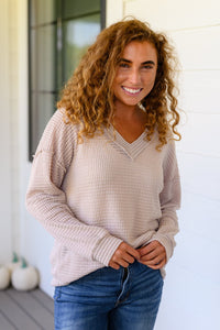 Calm In The Chaos V-Neck Sweater - Happily Ever Atchison Shop Co.