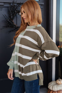 Can't Decide Color Block Striped Sweater - Happily Ever Atchison Shop Co.