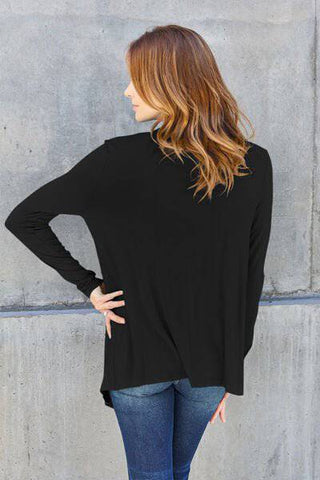 Basic Bae Full Size Open Front Long Sleeve Cover Up - 1985 the VAULT Boutique