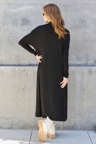 Basic Bae Full Size Open Front Long Sleeve Cover Up - 1985 the VAULT Boutique