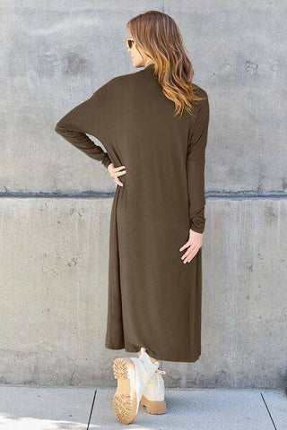 Basic Bae Full Size Open Front Long Sleeve Cover Up - 1985 the VAULT Boutique