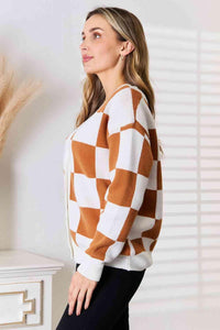 Double Take Button-Up V-Neck Dropped Shoulder Cardigan - 1985 the VAULT Boutique