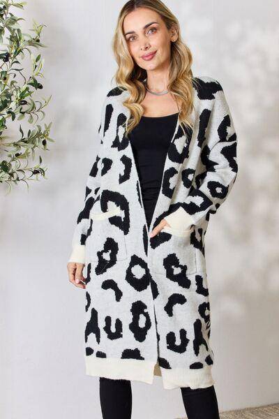 BiBi Leopard Open Front Cardigan - 1985 the VAULT Boutique