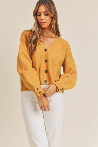 MABLE Long Sleeve Button Down Sweater Cardigan - 1985 the VAULT Boutique