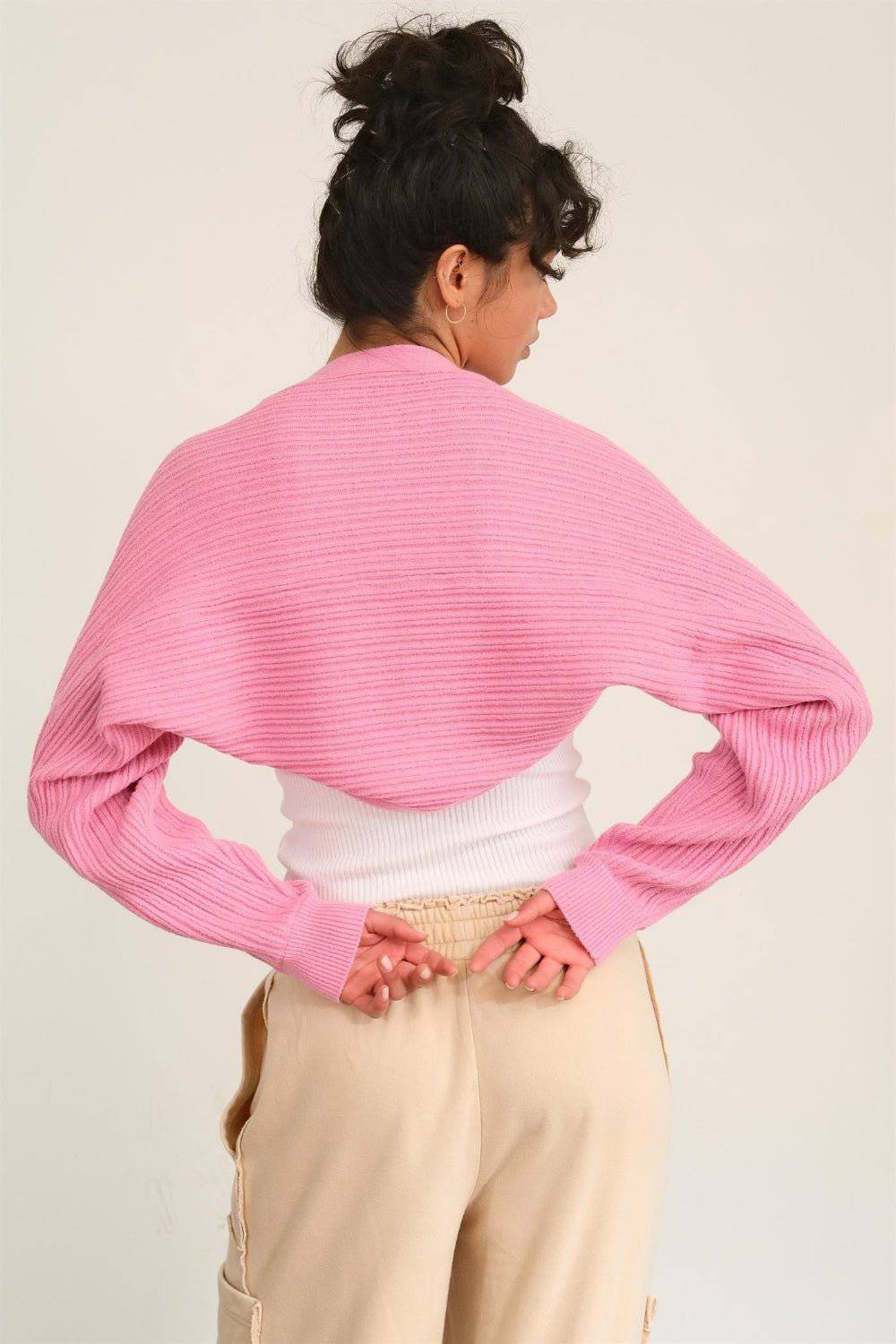 HYFVE Ribbed Knit Bolero Cardigan - 1985 the VAULT Boutique