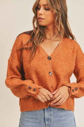 MABLE Long Sleeve Button Down Sweater Cardigan - 1985 the VAULT Boutique