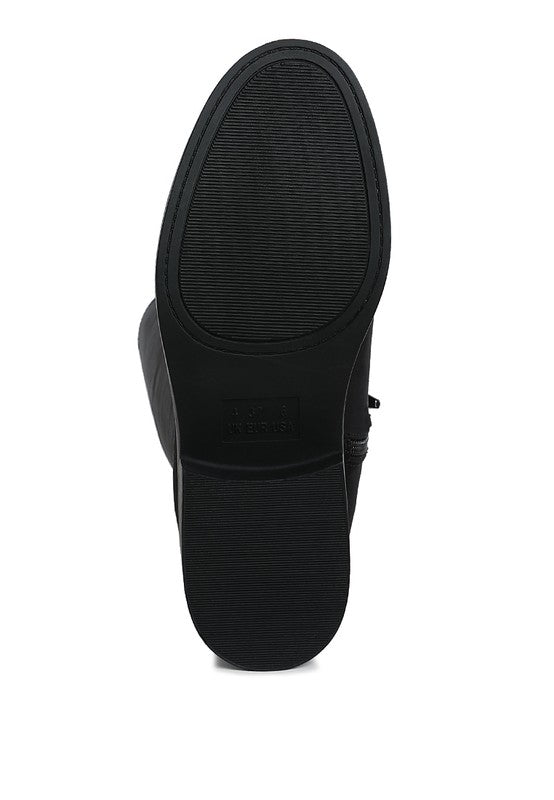 Chiru Round Toe Microfiber Calf Boots - 1985 the VAULT Boutique