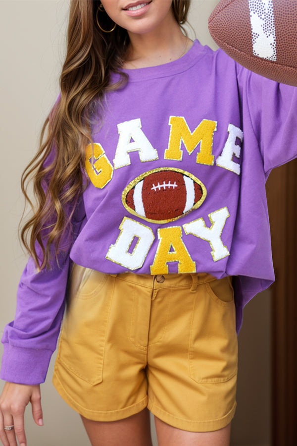 GAME DAY Football Long Sleeve Sweatshirt - 1985 the VAULT Boutique