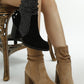 Chinar Rhinestone Studded Slouchy Ankle Boots - 1985 the VAULT Boutique